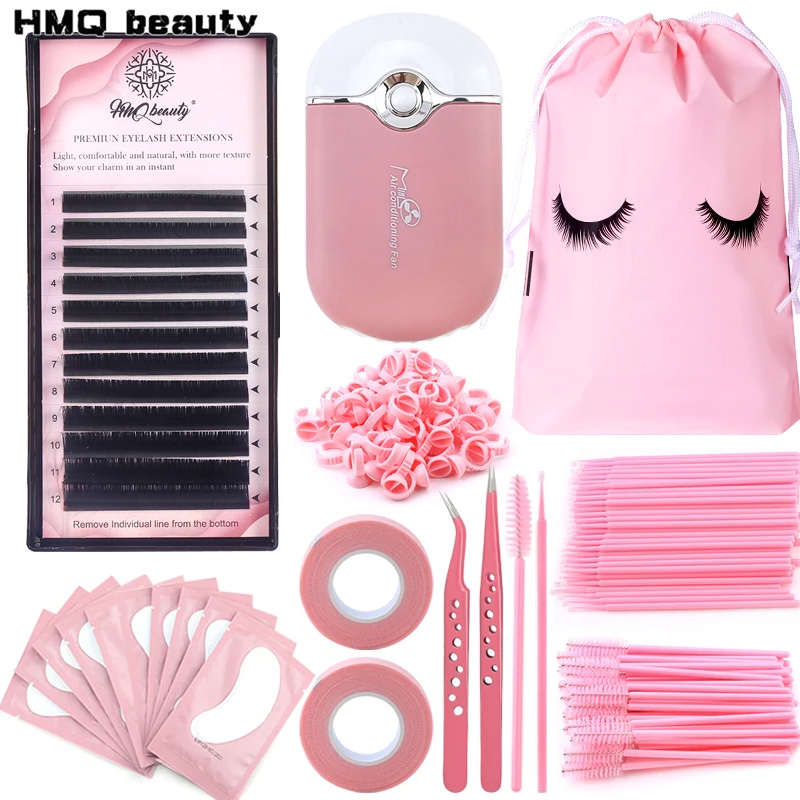 Beauty Makeup Background - 268 adet kirpik uzantıları fırçalar Set