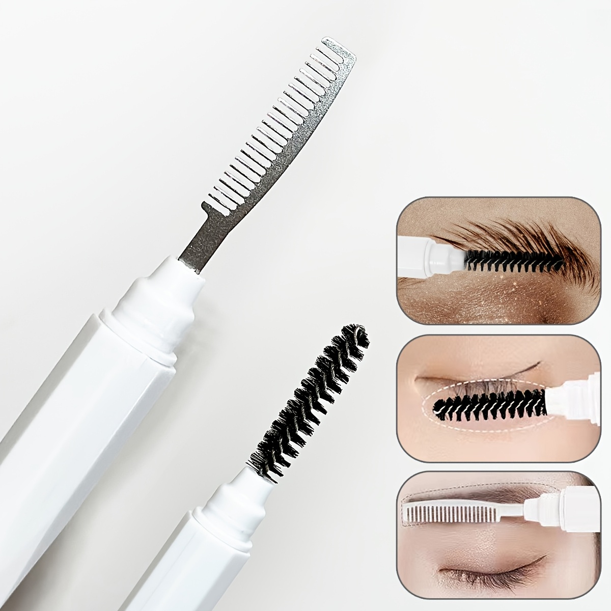 Beauty Makeup Background - Çift Başlı Kaş ve Kirpik Tarağı