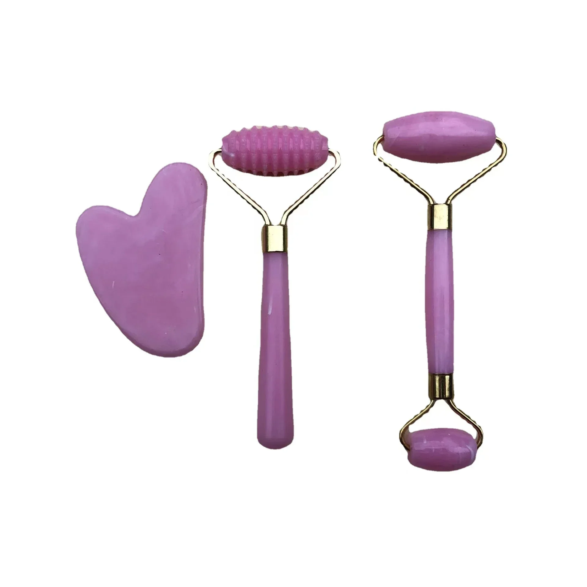 Jade Roller Gua Sha - Reçine Rulo Masaj Yüz Vücut Gua