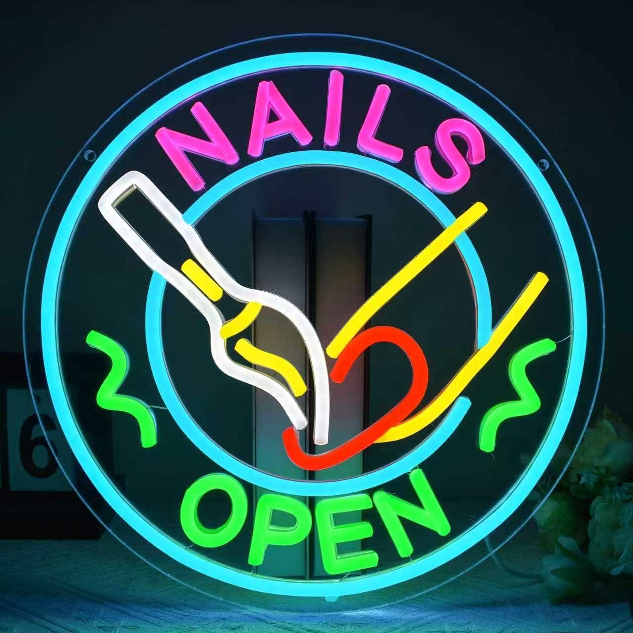 Nails Open Neon Tabela USB Kıs - Beauty And Makeup Studio incelemesi ve fiyatı