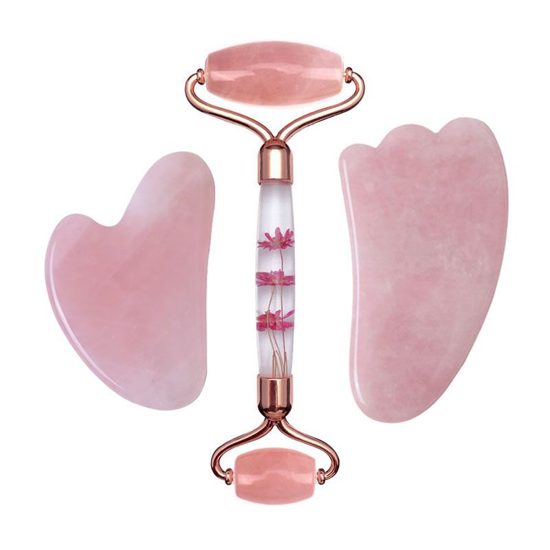 Gül Kuvarsı Sonsuz Çiçekli Yüz - Jade Roller Gua Sha incelemesi ve fiyatı