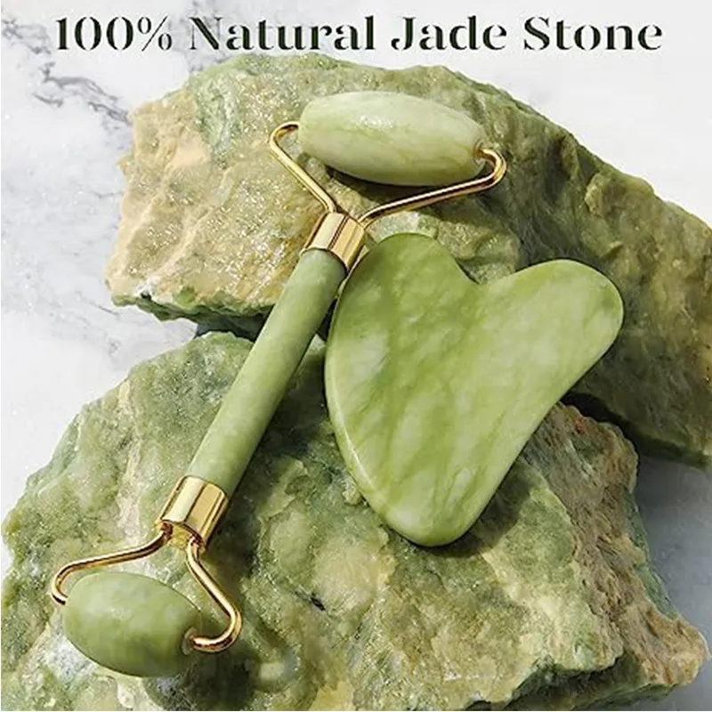 Doğal Yeşim Rulo Gua Sha Masaj - Jade Roller Gua Sha incelemesi ve fiyatı