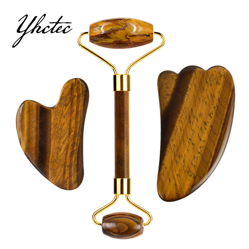 Doğal Kaplan Gözü Taş Guaj Kaz - Jade Roller Gua Sha incelemesi ve fiyatı