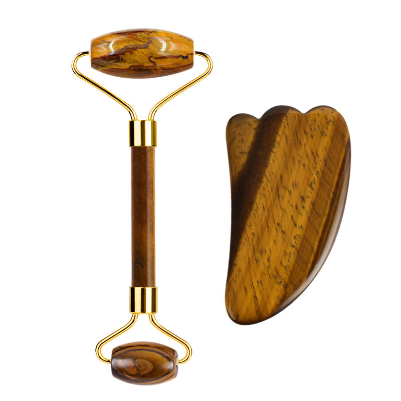Doğal Kaplan Gözü Taş Guaj Kaz - Jade Roller Gua Sha incelemesi ve fiyatı