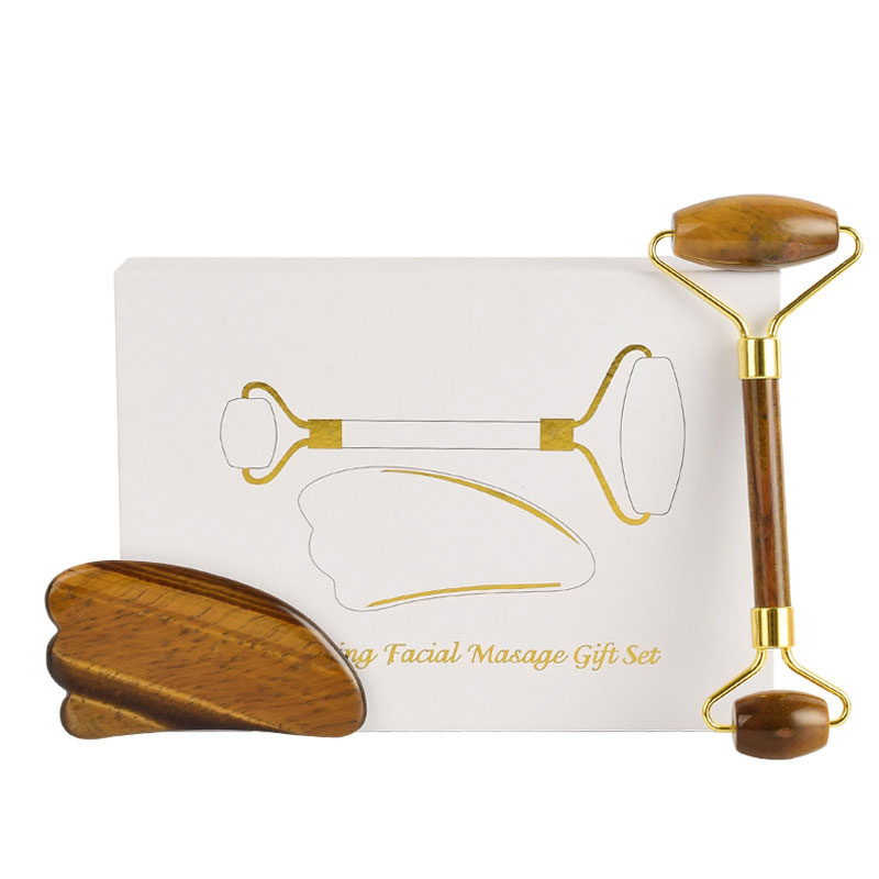 Doğal Kaplan Gözü Taş Guaj Kaz - Jade Roller Gua Sha incelemesi ve fiyatı