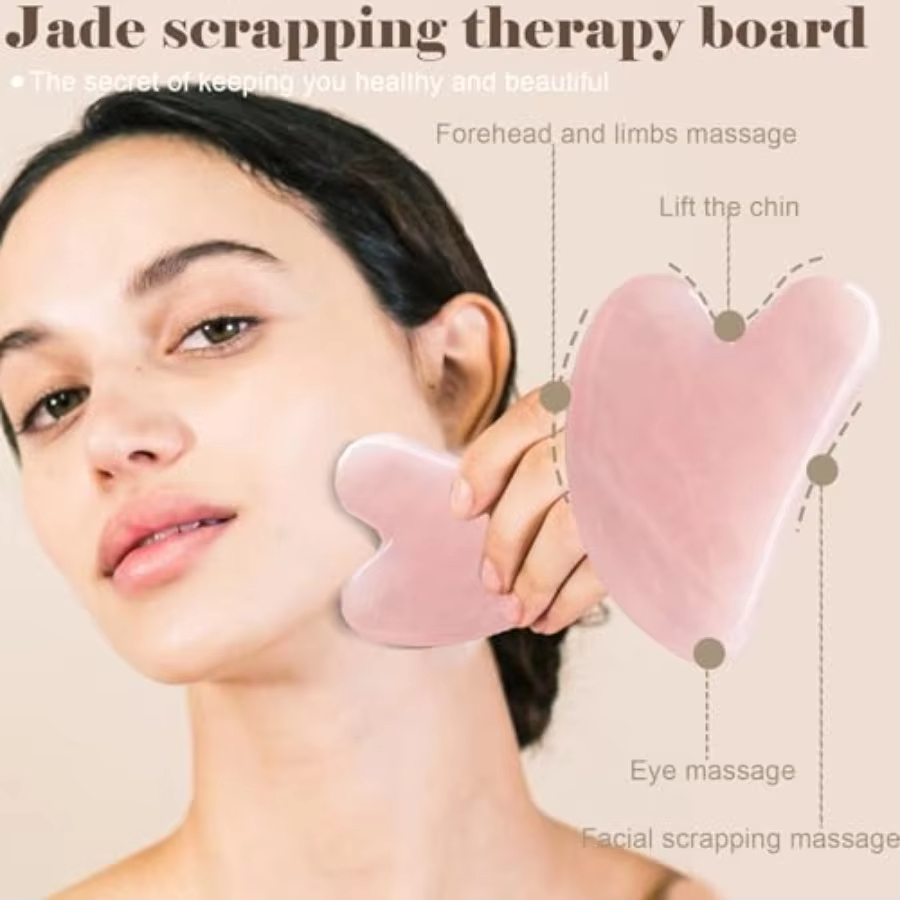 2 Parçalı Yüz Silindiri Seti,  - Jade Roller Gua Sha incelemesi ve fiyatı