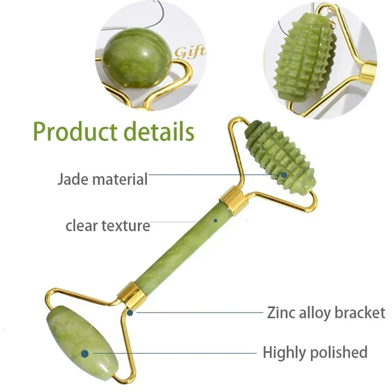 Doğal Yeşim Rulo Yüz Gua Sha D - Jade Roller Gua Sha incelemesi ve fiyatı