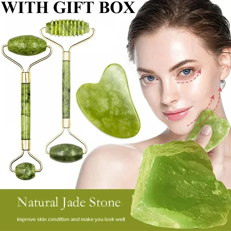 Doğal Yeşim Rulo Yüz Gua Sha D - Jade Roller Gua Sha incelemesi ve fiyatı