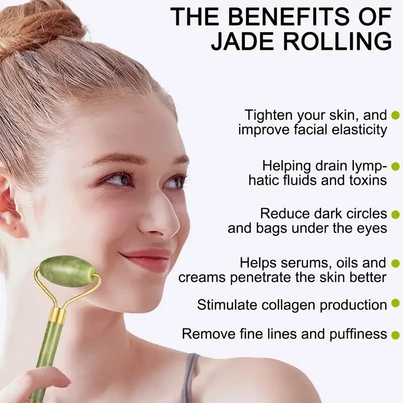 Doğal Yeşim Rulo Yüz Gua Sha D - Jade Roller Gua Sha incelemesi ve fiyatı